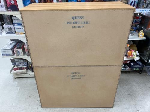 ニトリ 6段チェスト ベージュ クエス