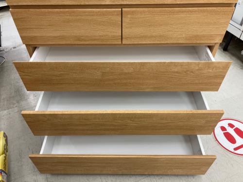 ニトリ 6段チェスト ベージュ クエス