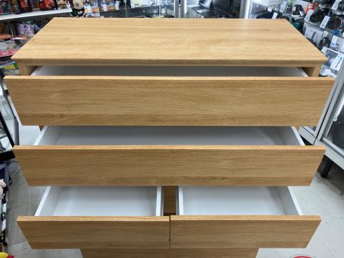 ニトリ 6段チェスト ベージュ クエス