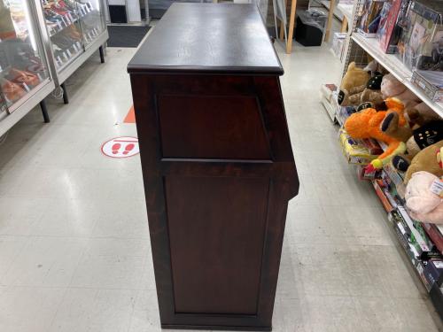 勇峰工芸 (-) ライティングビューロー ブラウン 椅子付