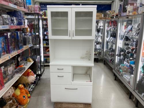 ニトリ レンジボード ホワイト 2枚扉 COPAIN 80 幅:約80㎝