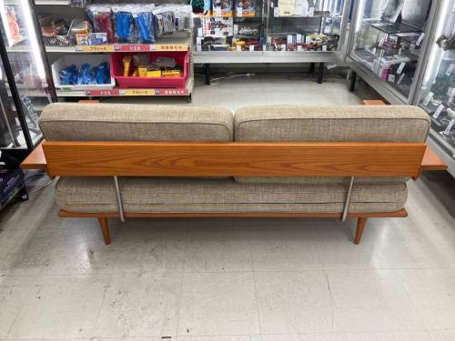 ACME Furniture (アクメファニチャー) 2.5人掛けソファー グレー×ブラウン ファブリック CARDIFF SOFA