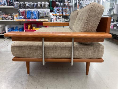 ACME Furniture (アクメファニチャー) 2.5人掛けソファー グレー×ブラウン ファブリック CARDIFF SOFA