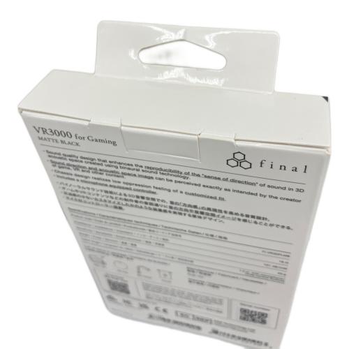 final (ファイナル) 有線ゲーミングイヤホン VR3000 for Gaming