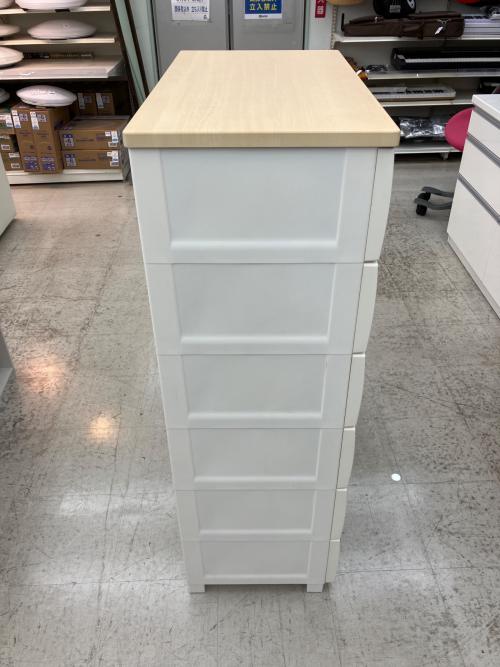 FITS (フィッツ) プラチェスト ナチュラル×ベージュ 6段