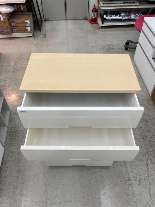 FITS (フィッツ) プラチェスト ナチュラル×ベージュ 6段