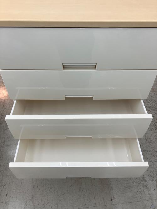 FITS (フィッツ) プラチェスト ナチュラル×ベージュ 6段