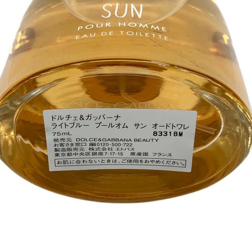 DOLCE & GABBANA (ドルチェ＆ガッバーナ) オードトワレ ライトブルー プールオム サン オードトワレ 75ml 残量80%-99%
