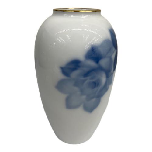 大倉陶園 (オオクラトウエン) 花瓶 ブルーローズ 15cm 未使用品