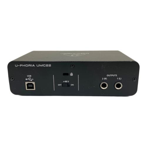 BEHRINGER (ベリンガー) オーディオインターフェイス UMC22 通電確認のみ -