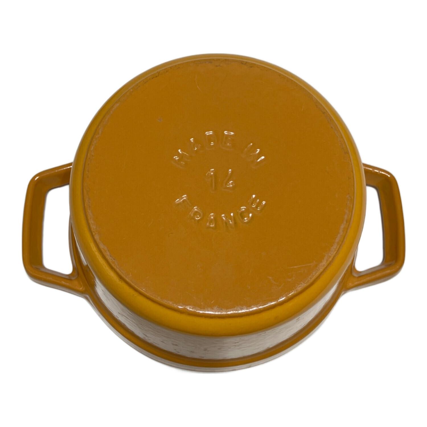 Staub (ストウブ) 鍋 イエロー 14cm ピコ・ココット｜トレファクONLINE