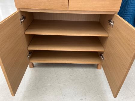 無印良品/木製キャビネット2/オーク 木製キャビネット 木扉 オーク材突板 | 無印良品