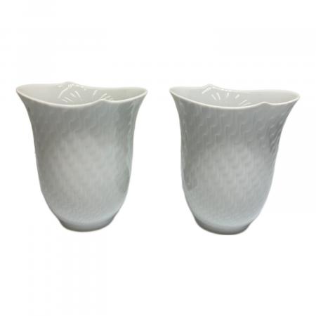 マイセンタンブラー Meissen (マイセン) タンブラー 波の戯れホワイト 2Pセット