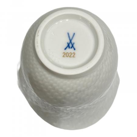 2018  Meissen マイセン タンブラー 波の戯れ　未使用 マイセン 波の戯れ ホワイト タンブラー 000000/55404 | マグ