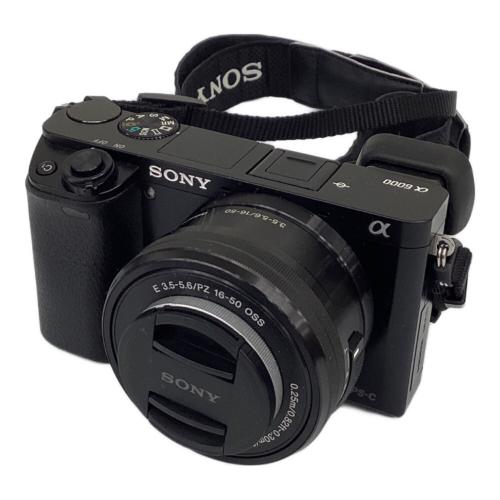 SONY (ソニー) ミラーレス一眼カメラ ※3.5-5.6/16-50・E3.5/30 MACRO・4.5-6.3/55-210・4/10-18 ILCE-6000 ■
