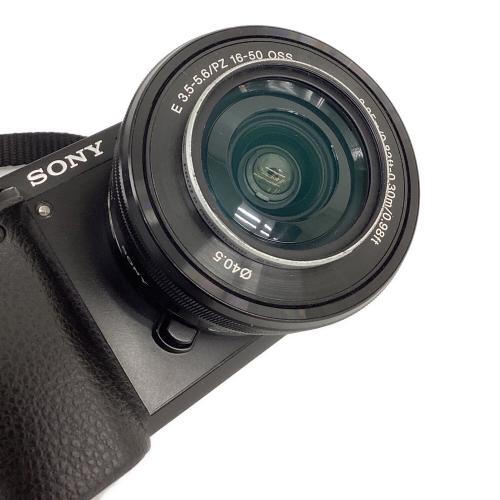 SONY (ソニー) ミラーレス一眼カメラ ※3.5-5.6/16-50・E3.5/30 MACRO・4.5-6.3/55-210・4/10-18 ILCE-6000 ■