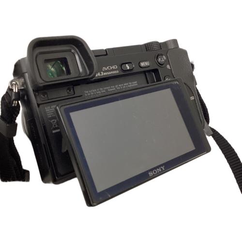 SONY (ソニー) ミラーレス一眼カメラ ※3.5-5.6/16-50・E3.5/30 MACRO・4.5-6.3/55-210・4/10-18 ILCE-6000 ■