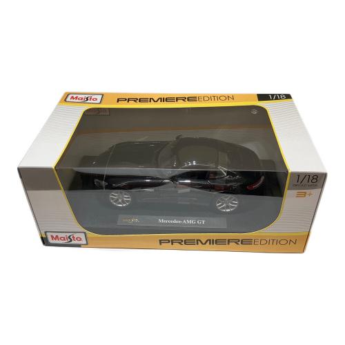 Maisto(マイスト) 1:18 PE メルセデスAMG GTマットブラック 未使用品(開封品) ※箱ダメージ有