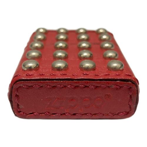 ZIPPO スタッズ革巻