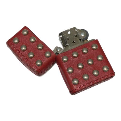 ZIPPO スタッズ革巻