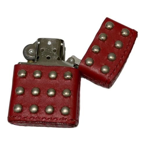 ZIPPO スタッズ革巻