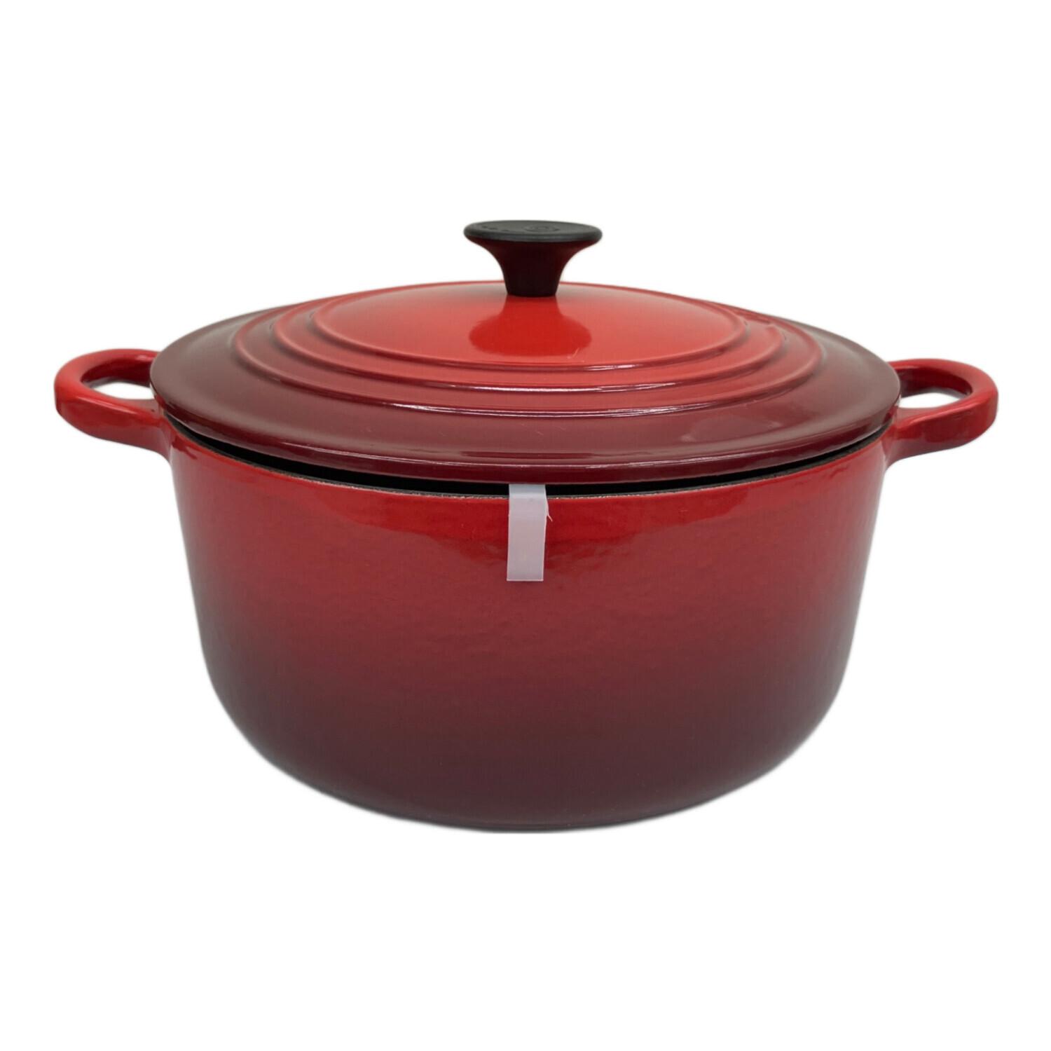 LE CREUSET (ルクルーゼ) 両手鍋 SIZE 22cm チェリーレッド ココット