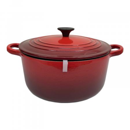 LE CREUSET (ルクルーゼ) 両手鍋 SIZE 22cm チェリーレッド ココット