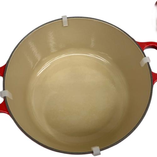 LE CREUSET (ルクルーゼ) 両手鍋 SIZE 22cm チェリーレッド ココット・ロンド