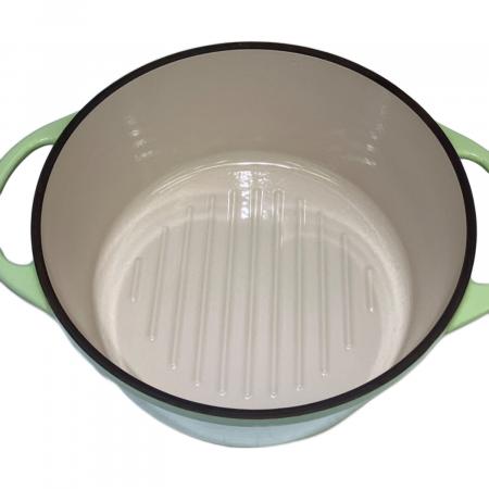 極美品VERMICULAR 両手鍋 OVEN POT ROUND #22グリーン VERMICULAR