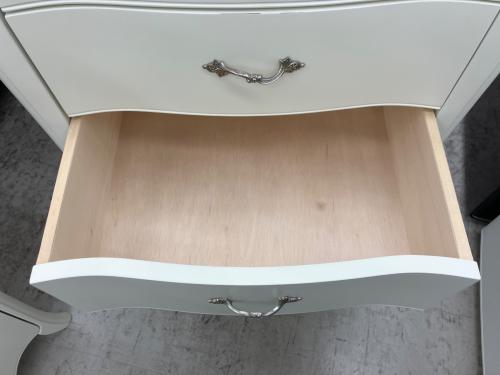 ロココ調チェスト 5段 ホワイト