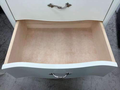 ロココ調チェスト 5段 ホワイト