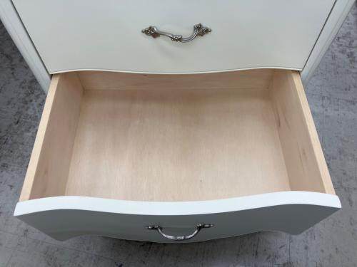 ロココ調チェスト 5段 ホワイト