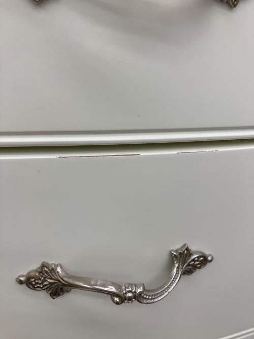 ロココ調チェスト 5段 ホワイト