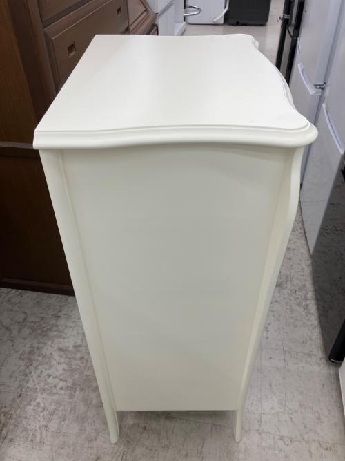 ロココ調チェスト 5段 ホワイト