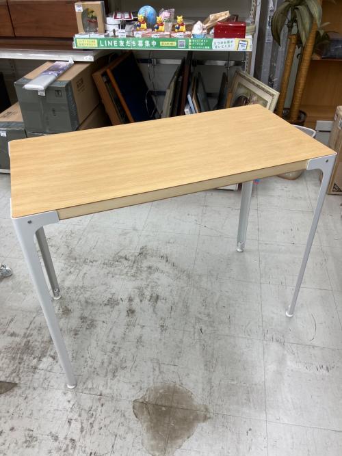 無印良品 (ムジルシリョウヒン) 木製デスク ナチュラル×ホワイト オーク材