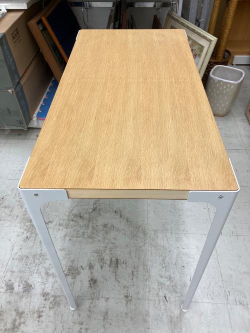 無印良品 (ムジルシリョウヒン) 木製デスク ナチュラル×ホワイト オーク材