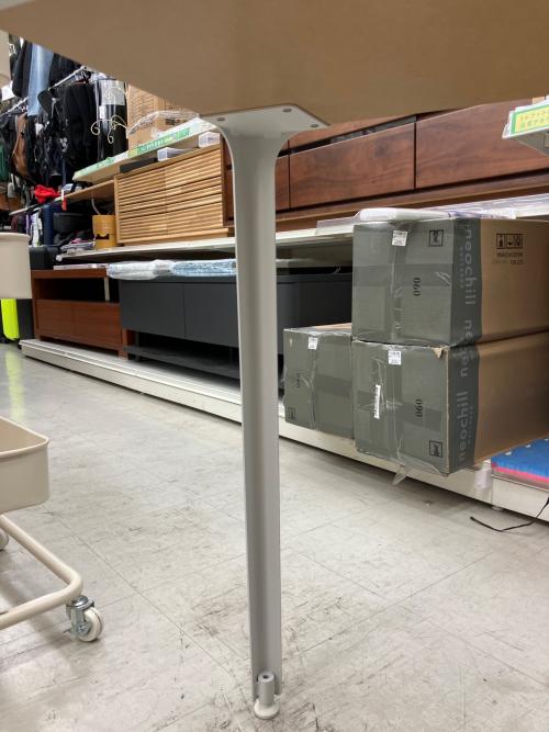 無印良品 (ムジルシリョウヒン) 木製デスク ナチュラル×ホワイト オーク材