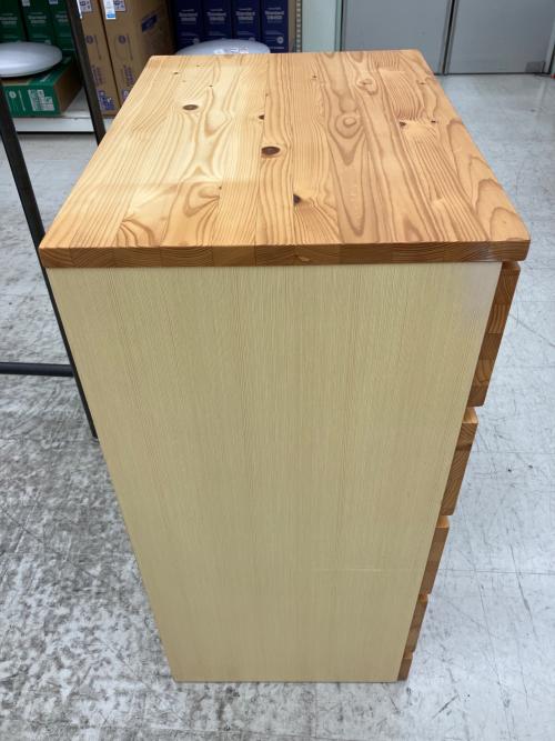 無印良品 (ムジルシリョウヒン) 4段チェスト パイン材 ナチュラル