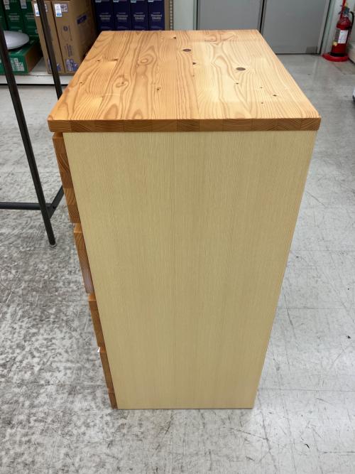 無印良品 (ムジルシリョウヒン) 4段チェスト パイン材 ナチュラル