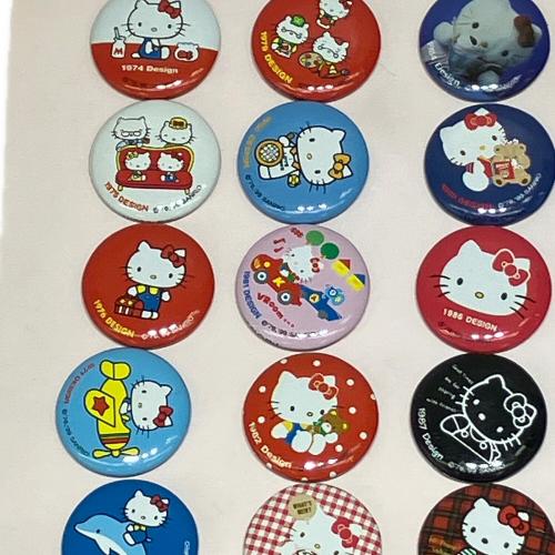 ハローキティ 誕生25周年記念 プレミアム バッジセット キャラクターグッズ