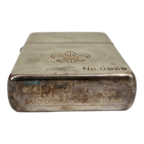 ZIPPO 2000年製 シルバーリング付 百合