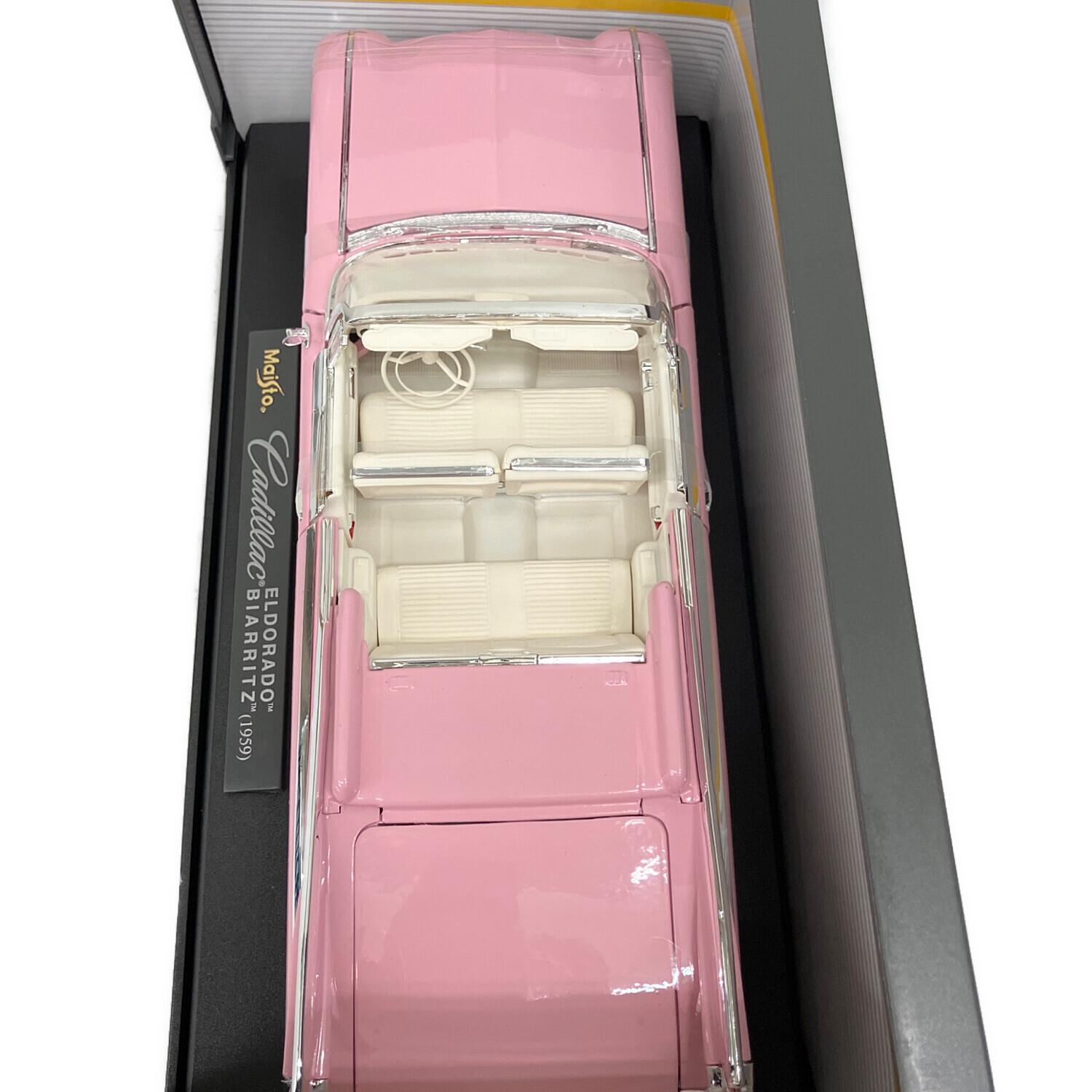 ミニカー Maisto ミニカー 1:18 1959 キャデラック エルドラド ピンク
