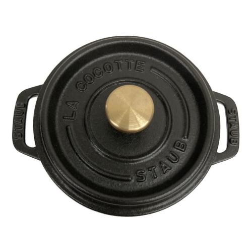 Staub (ストウブ) 両手鍋 12cm ブラック ココットラウンド