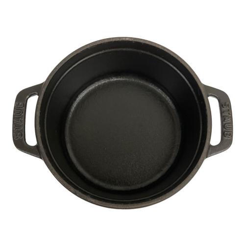 Staub (ストウブ) 両手鍋 12cm ブラック ココットラウンド
