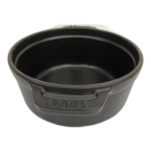 Staub (ストウブ) 両手鍋 12cm ブラック ココットラウンド