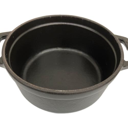 Staub (ストウブ) 両手鍋 12cm ブラック ココットラウンド