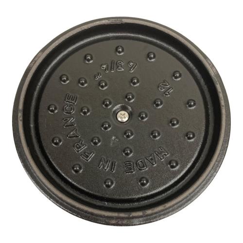 Staub (ストウブ) 両手鍋 12cm ブラック ココットラウンド
