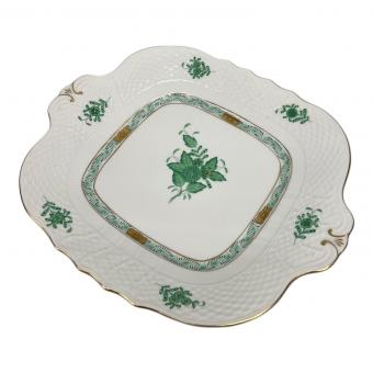 Herend (ヘレンド) スクエアプレート 28cm×25cm アポニーグリーン