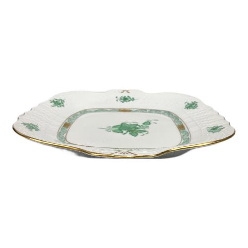 Herend (ヘレンド) スクエアプレート 28cm×25cm アポニーグリーン