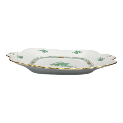 Herend (ヘレンド) スクエアプレート 28cm×25cm アポニーグリーン